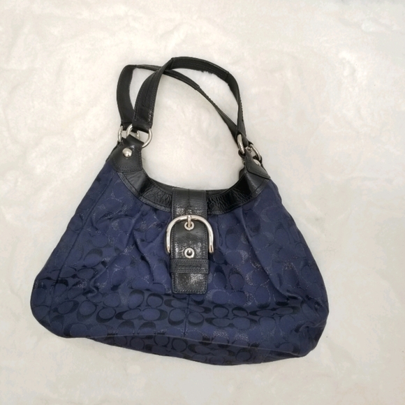 Coach Dark Blue Handbag - Picture 1 of 2
